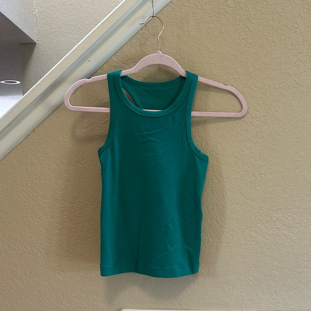 Lululemon Green Racerback Tank Top